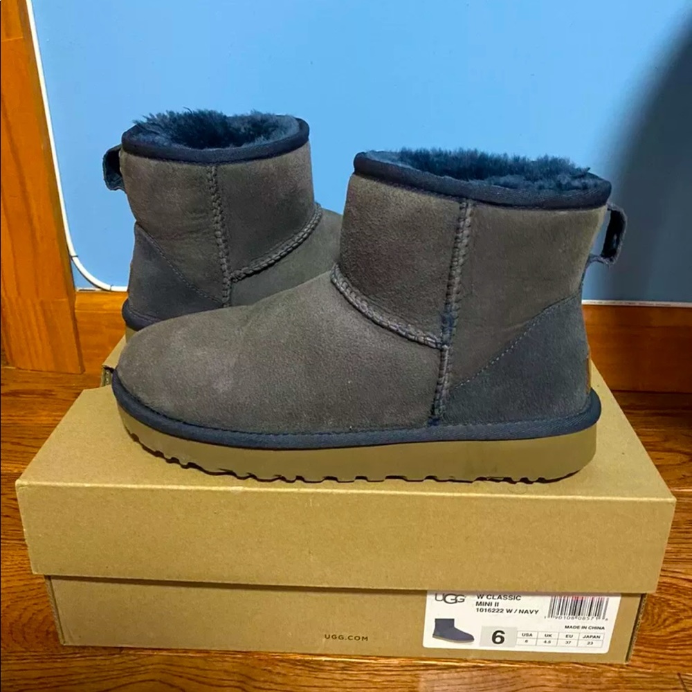 UGG Australia Classic Mini size 6 Navy